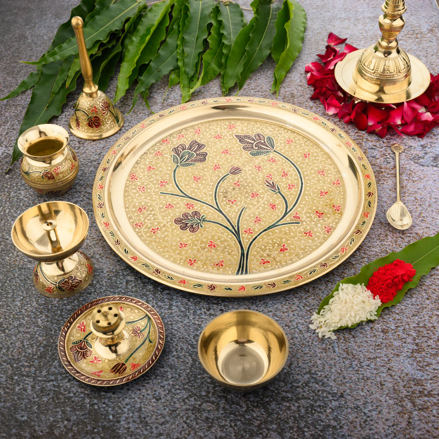 Royal Brass Pooja Thali