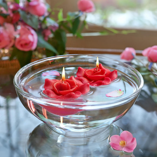 Floating Flower Candles