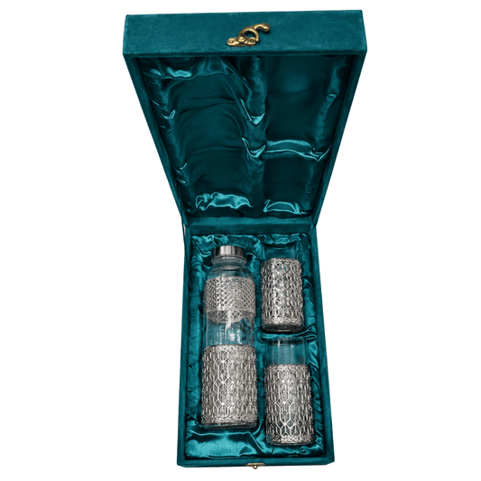Glass Tumbler Set – 1 Bottle & 2 Glasses