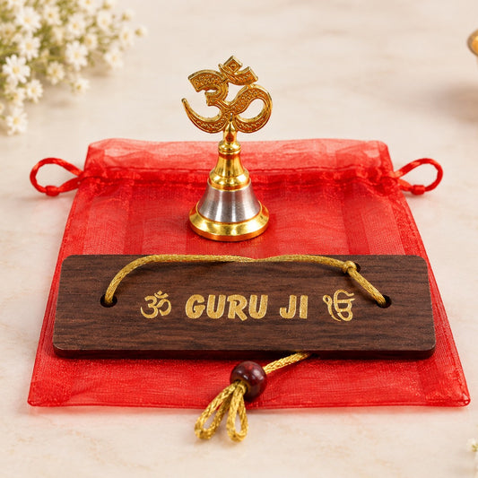 Guruji Chalisa & Om Bell Set