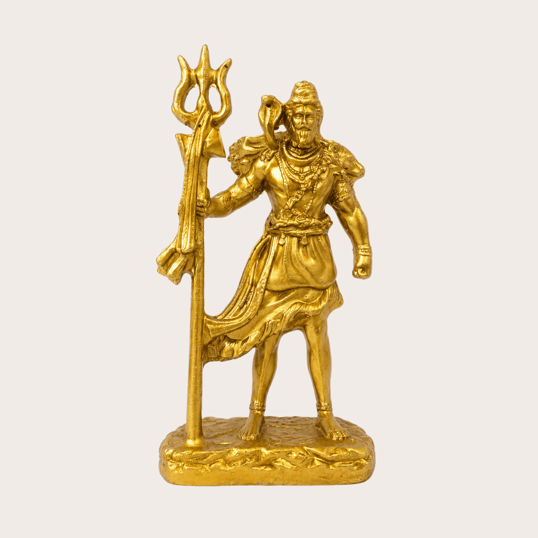 Golden Lord Shiva Statue